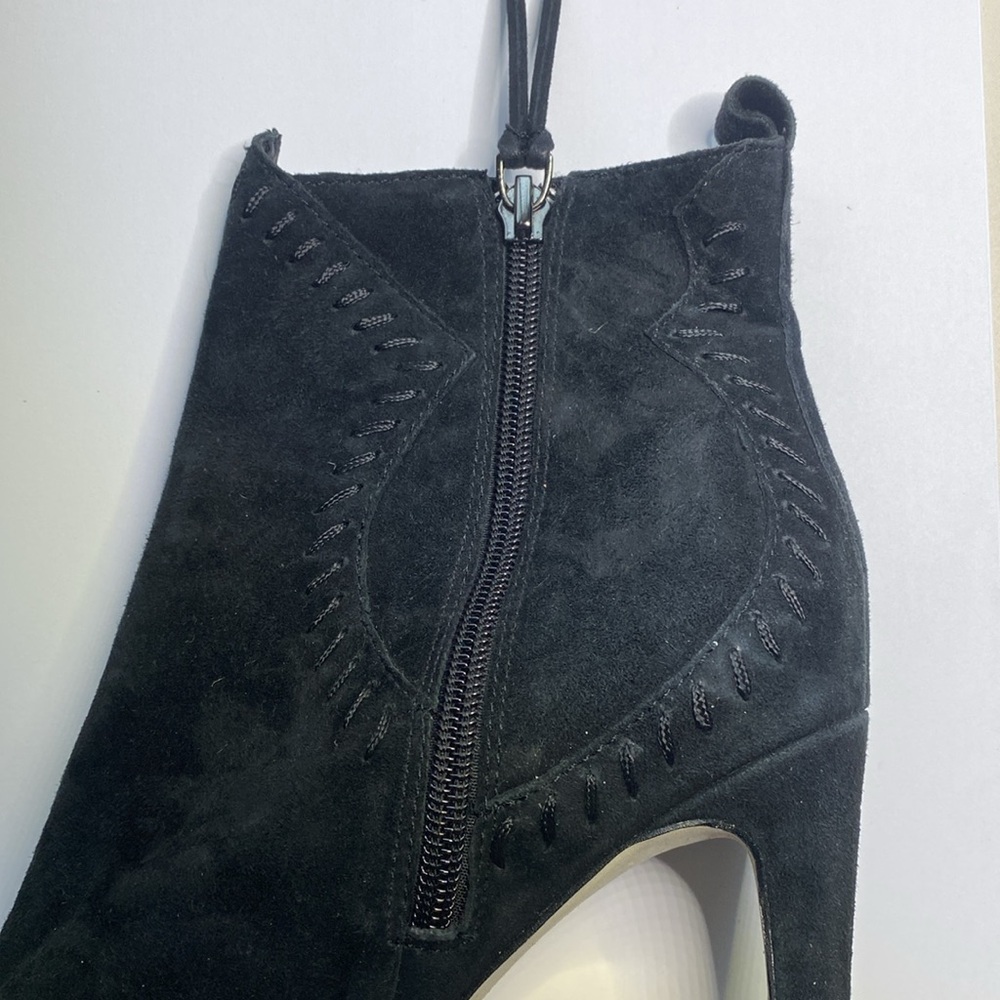 Rebecca Minkoff Ridley Stiletto‎ Heel Peep Toe Booties 8 - Picture 7 of 15